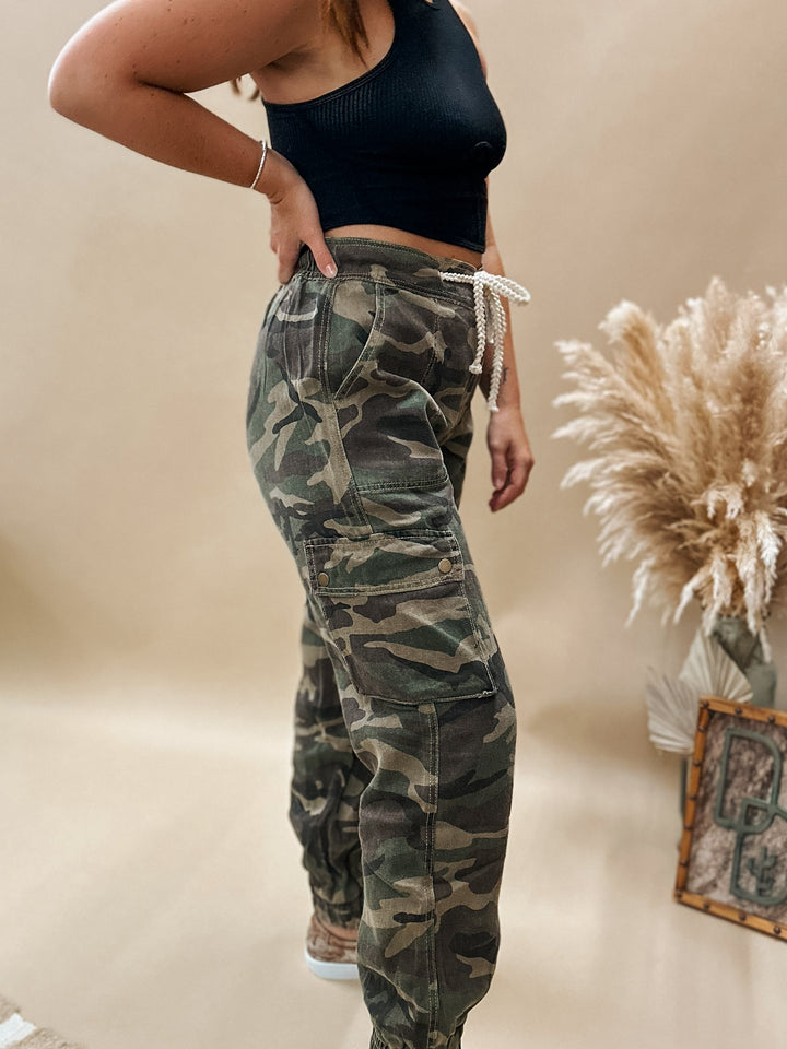 POL Camo Cargo Joggers