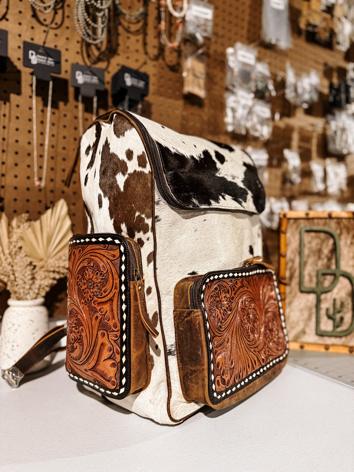 Evangeline Cowhide Backpack #32