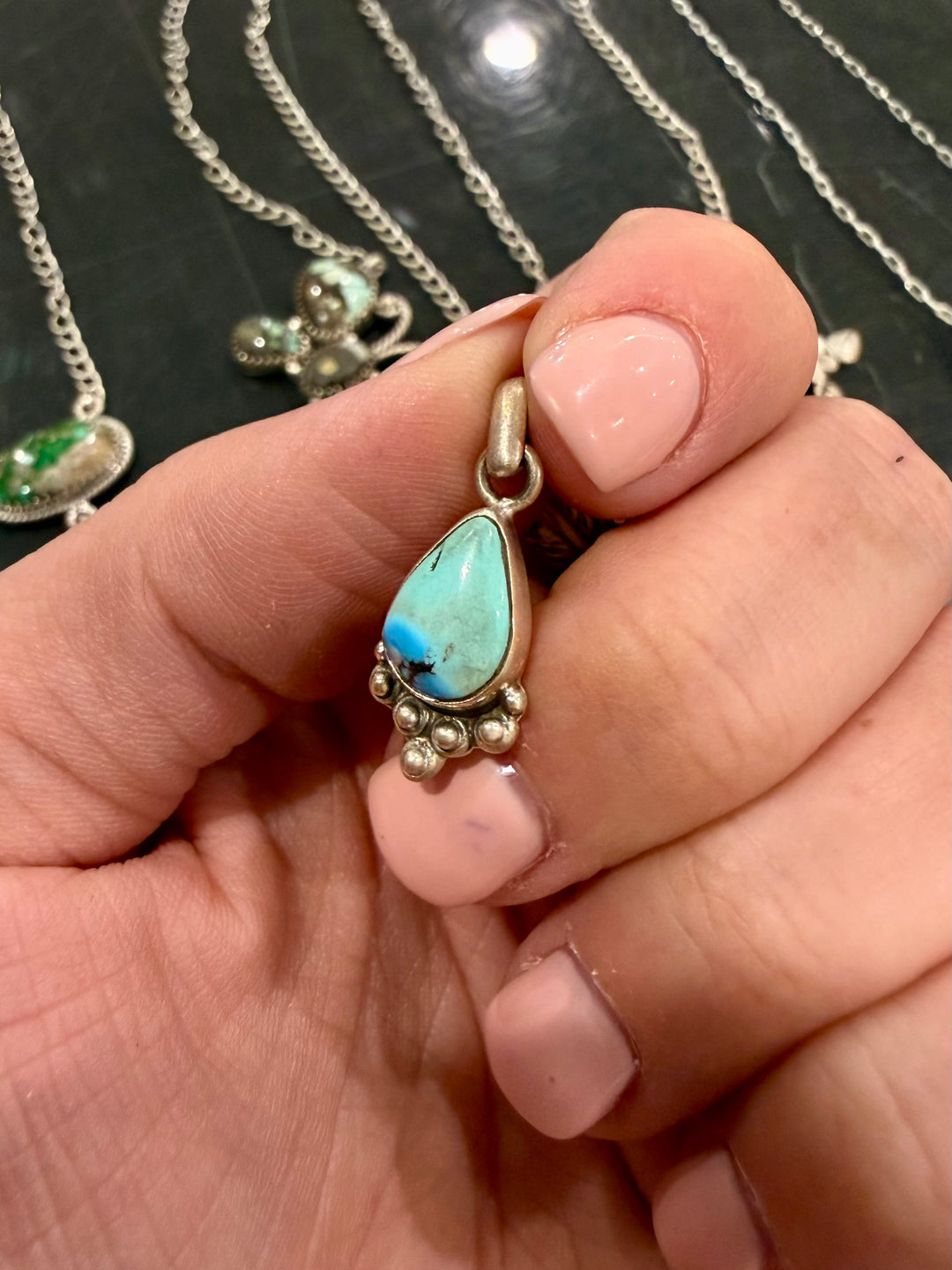 Turquoise Dainty Pendant #8