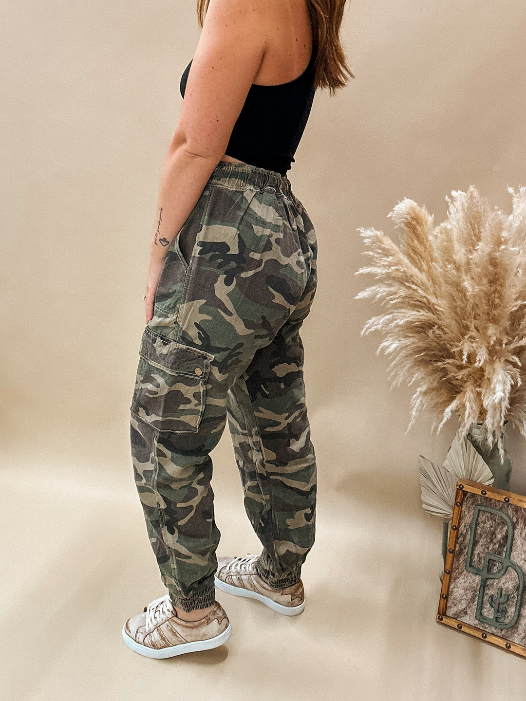 POL Camo Cargo Joggers