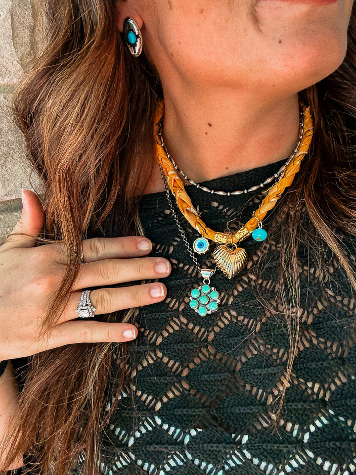 Heart of Gold Bandana Necklace