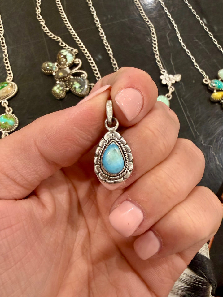 Turquoise Dainty Pendant #4