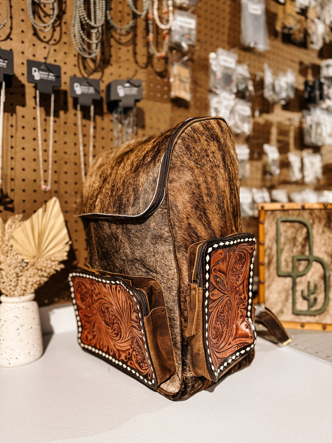 Evangeline Cowhide Backpack #30