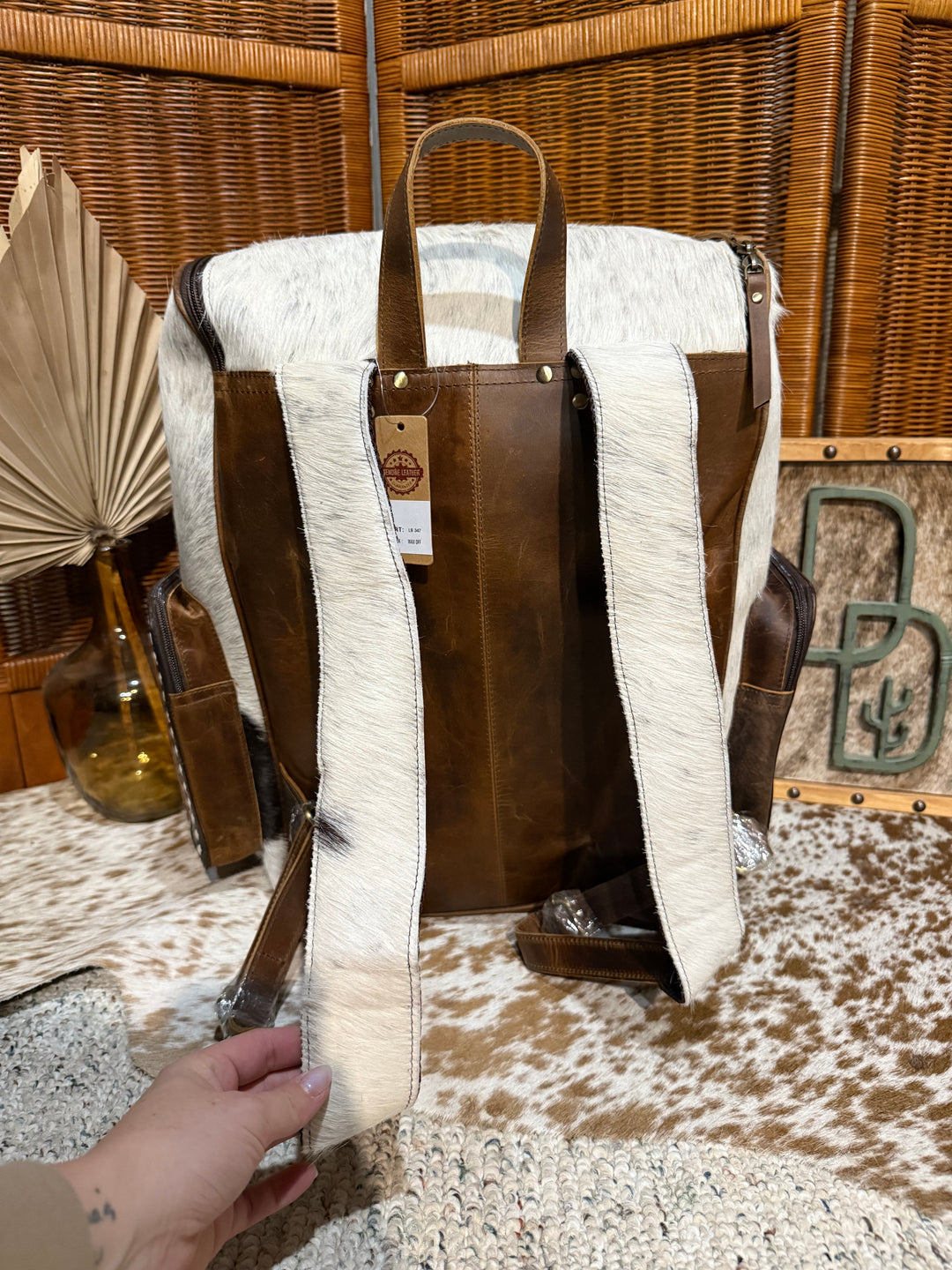 Evangeline Cowhide Backpack #91