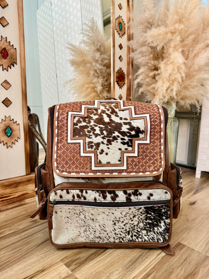 Aztec Cowhide Backpack  