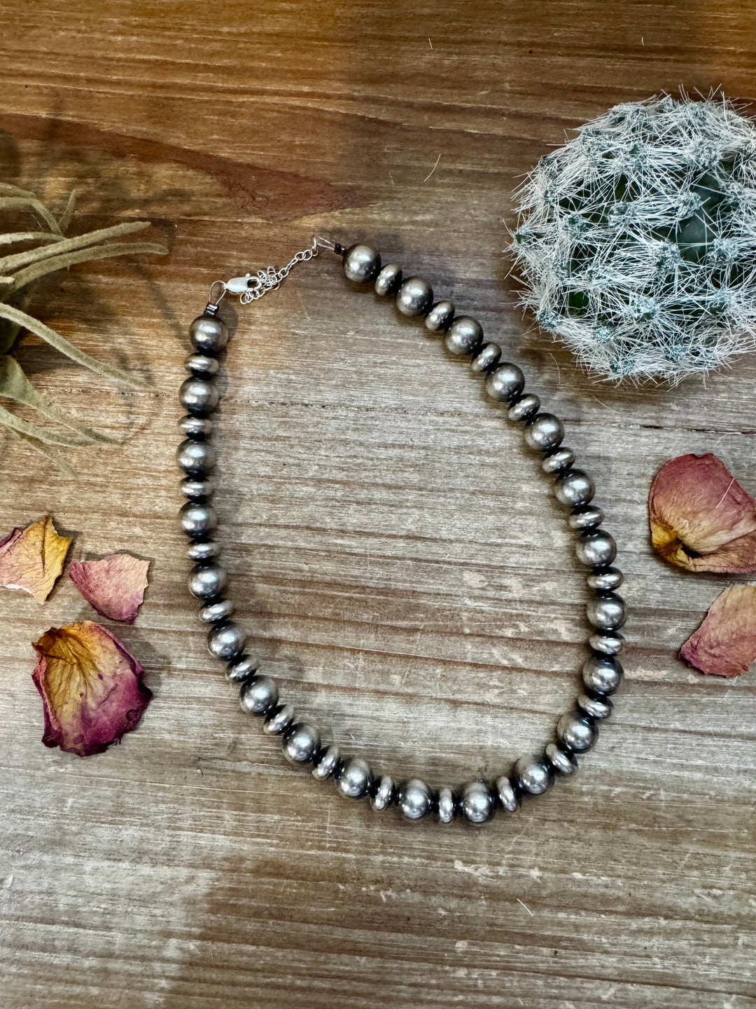 Sterling Silver Pearl Choker - 10mm - 14”