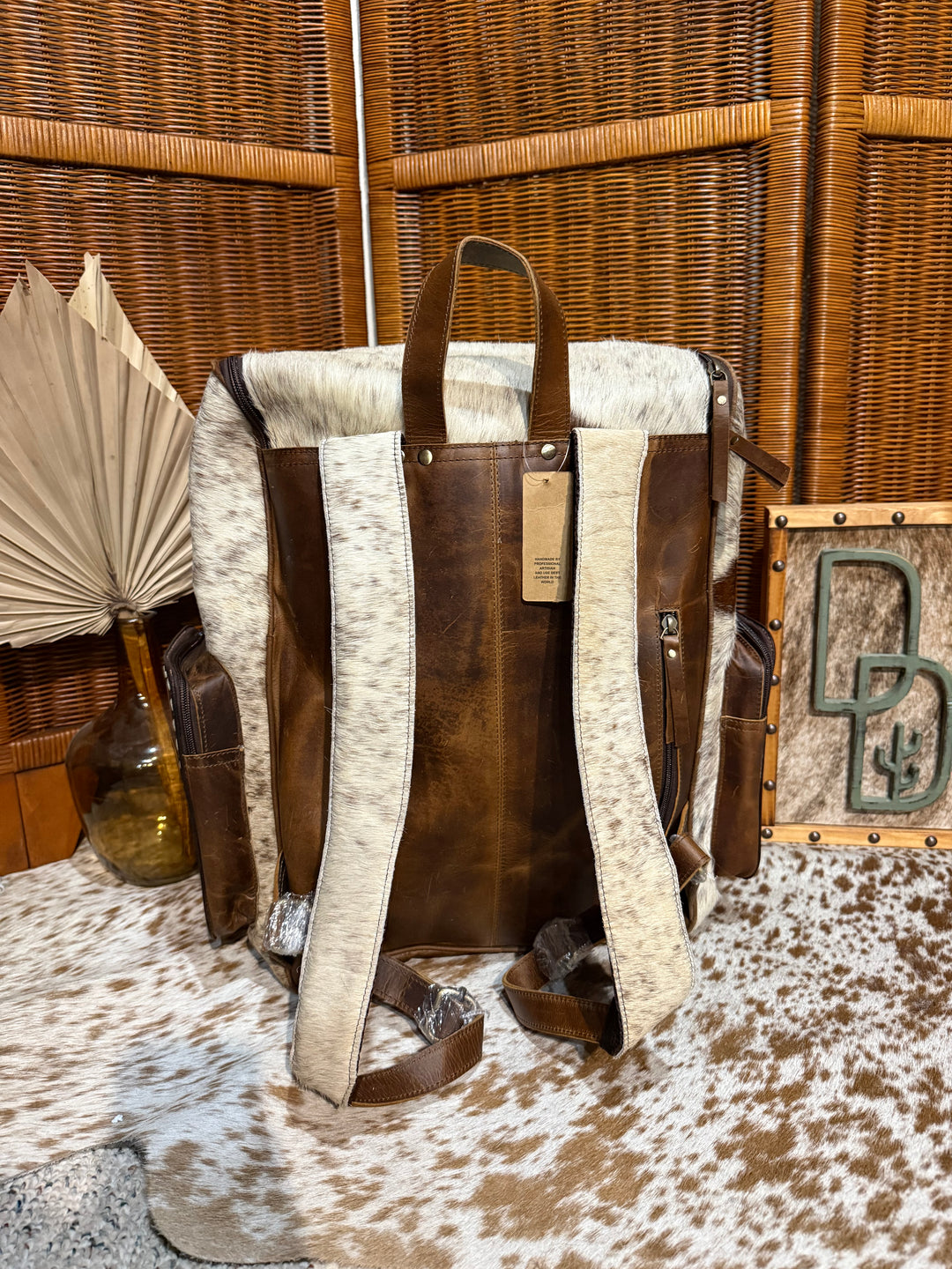 Evangeline Cowhide Backpack #58