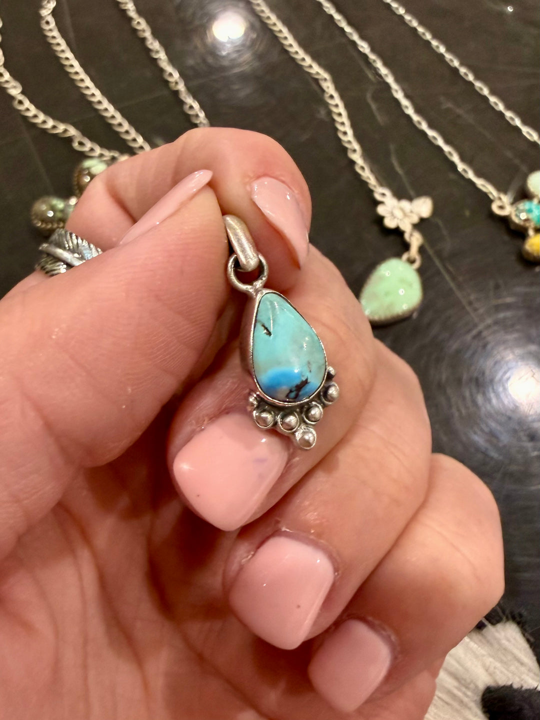 Turquoise Dainty Pendant #8
