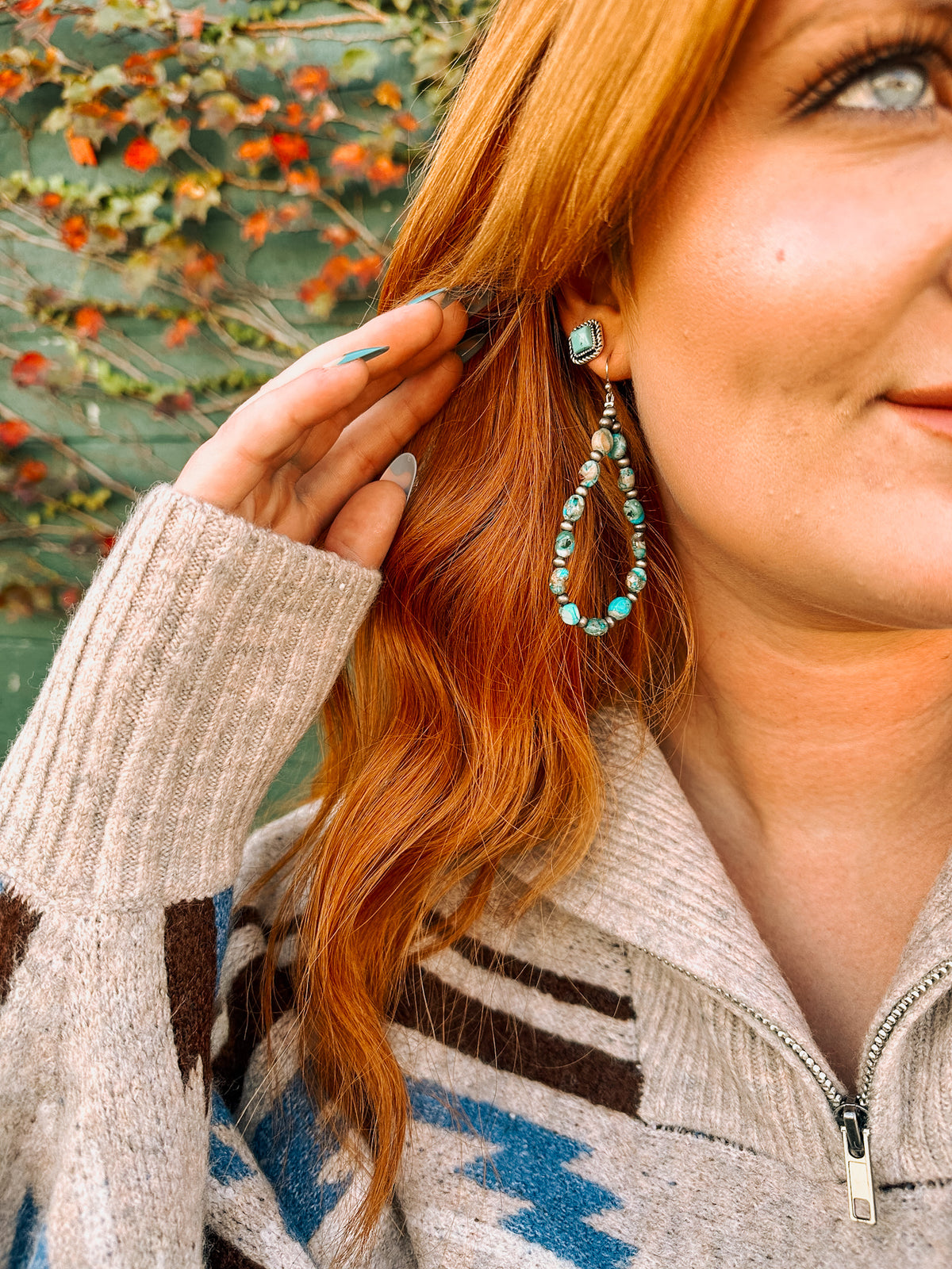 Blue Grass Turquoise Earrings