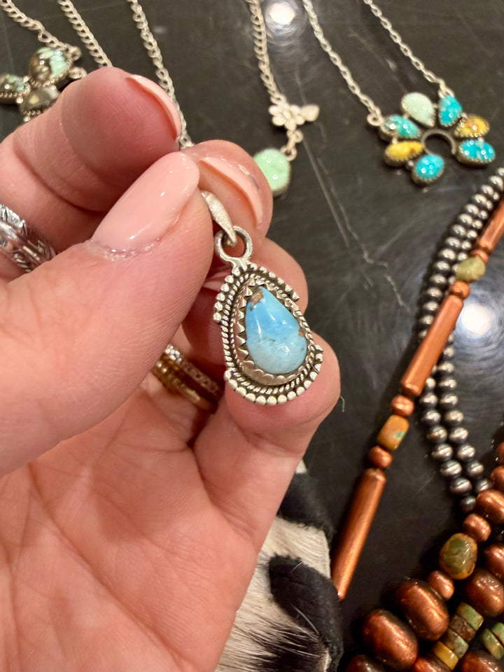 Turquoise Dainty Pendant #6