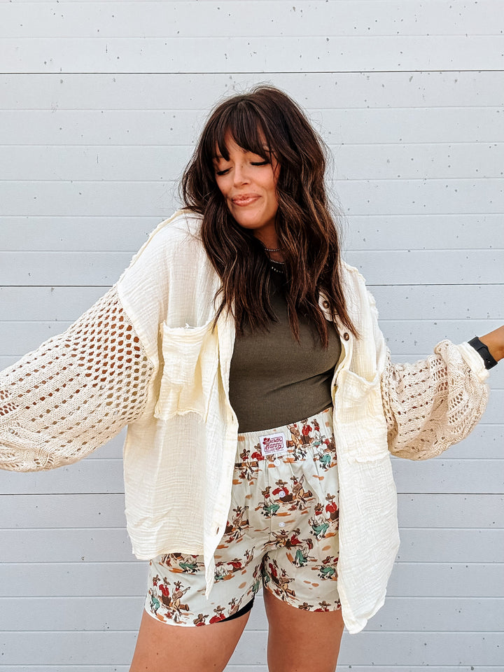 Cast Away Crochet Shacket