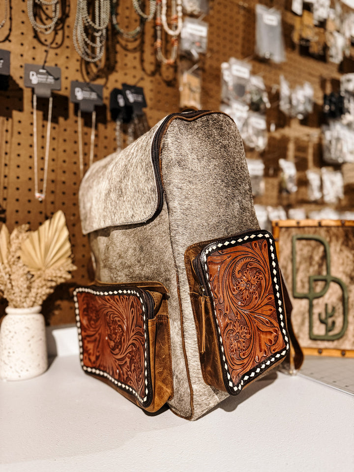 Evangeline Cowhide Backpack #42