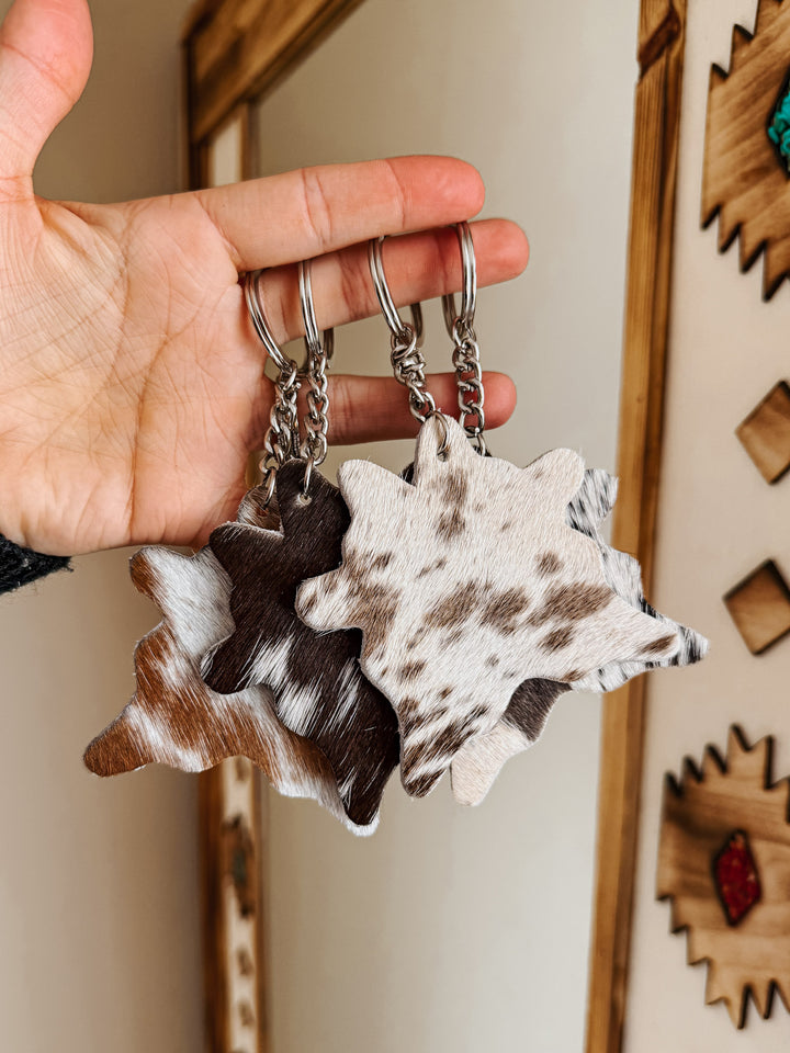 Mini Cowhide Keychain