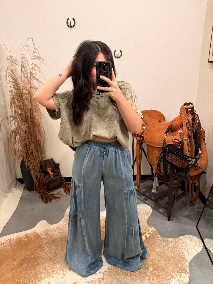 On the Road Again Tiered Pant