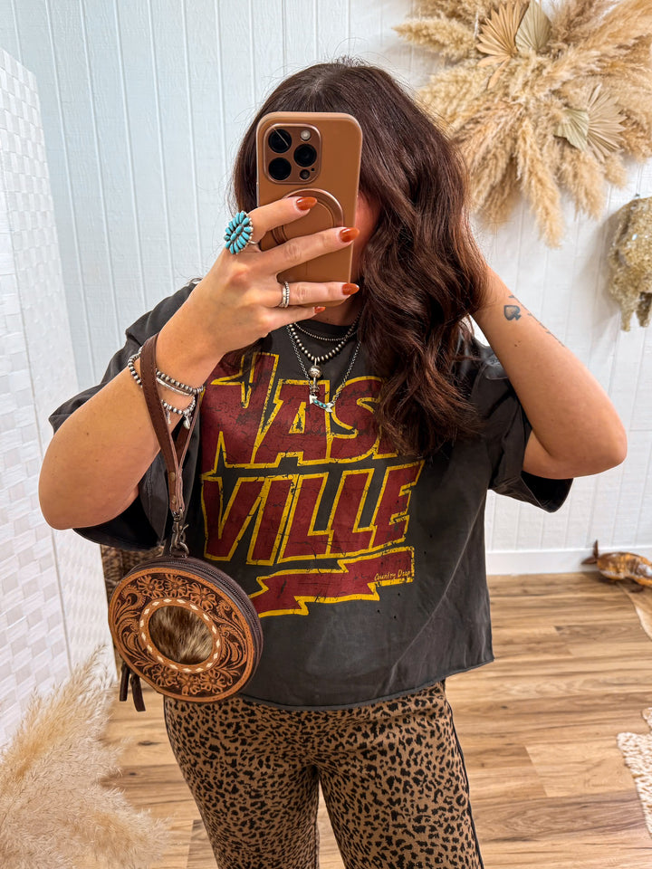 Nashville Oversized Cropped Tee