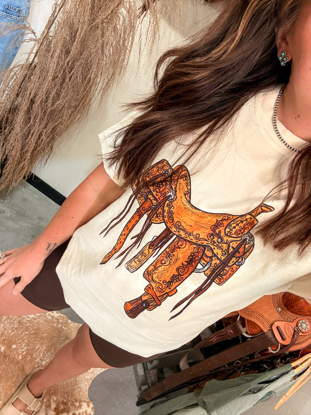 Tooled Saddle Tee