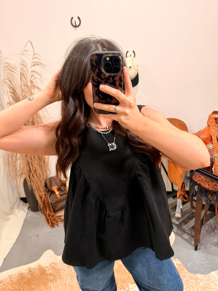 Demi Denim Top