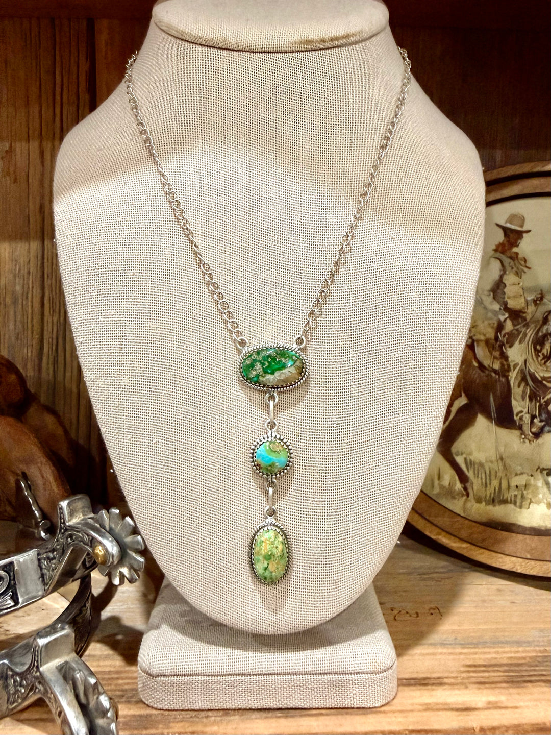 Sonoran Turquoise Lariat Necklace