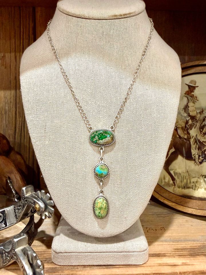 Sonoran Turquoise Lariat Necklace