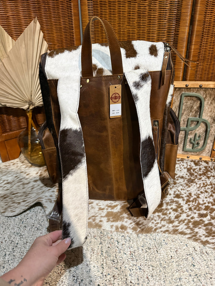 Evangeline Cowhide Backpack #68