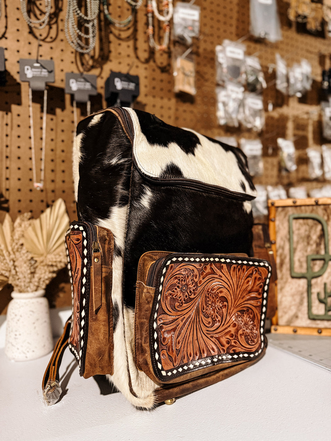 Evangeline Cowhide Backpack #41