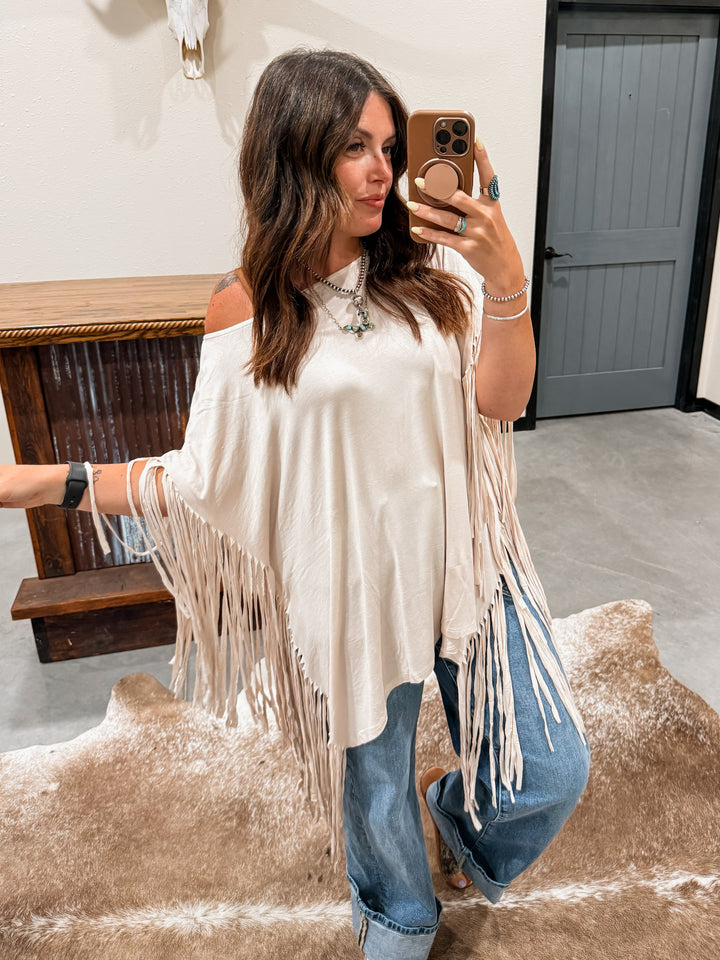 Fringe Tunic: Oat