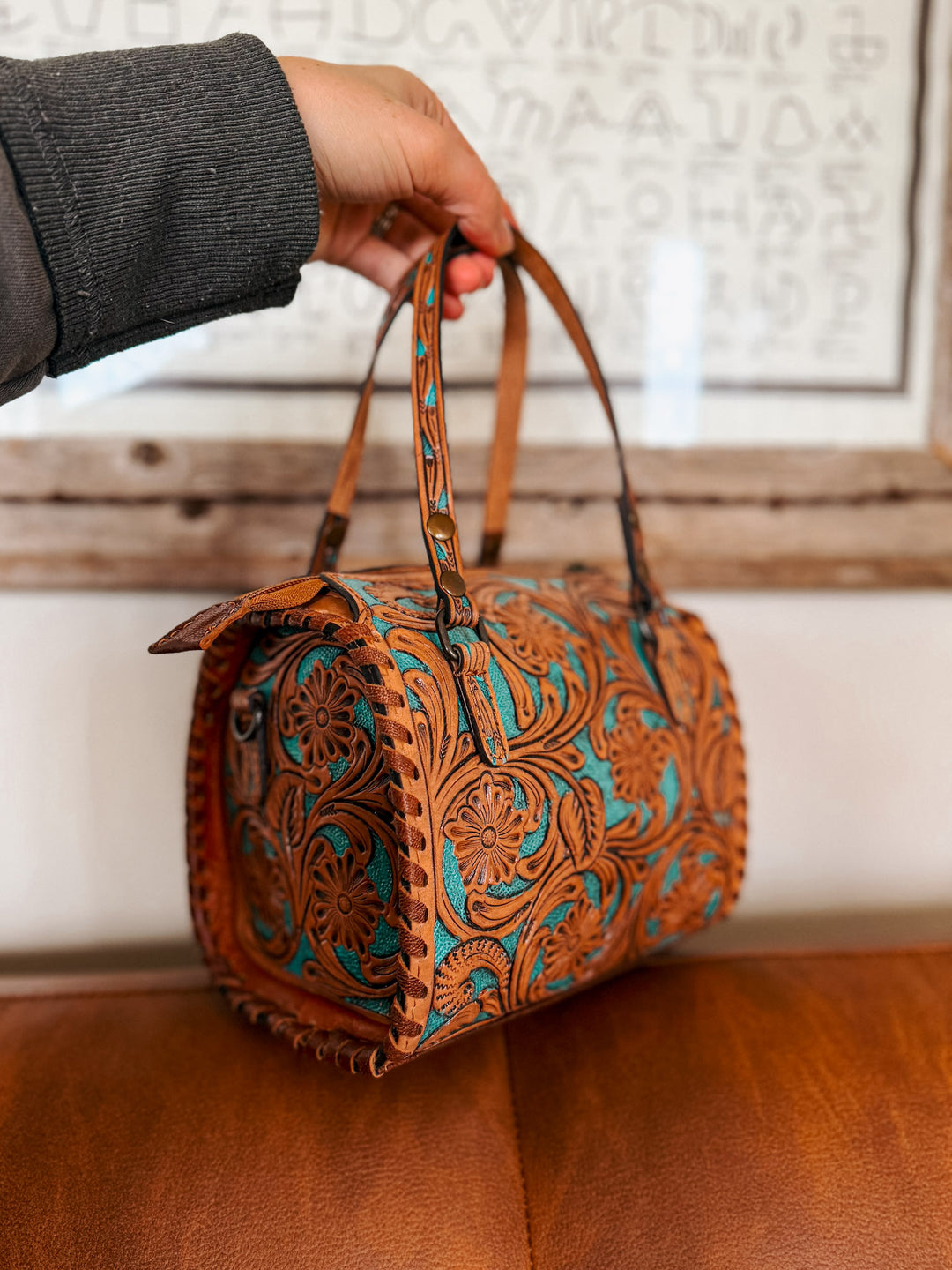 Mini Turq Inlay Speedy Purse