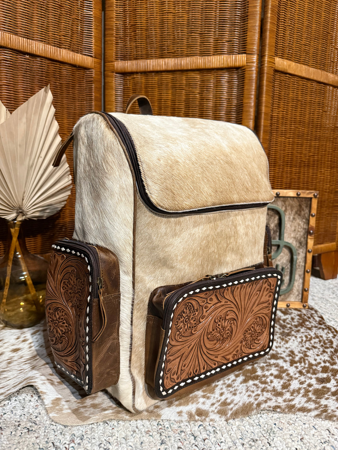 Evangeline Cowhide Backpack #69