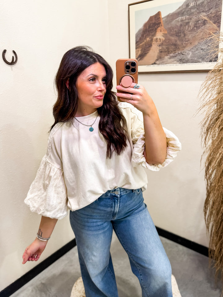 Floral Puff Sleeve Blouse
