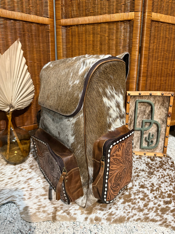 Evangeline Cowhide Backpack #88