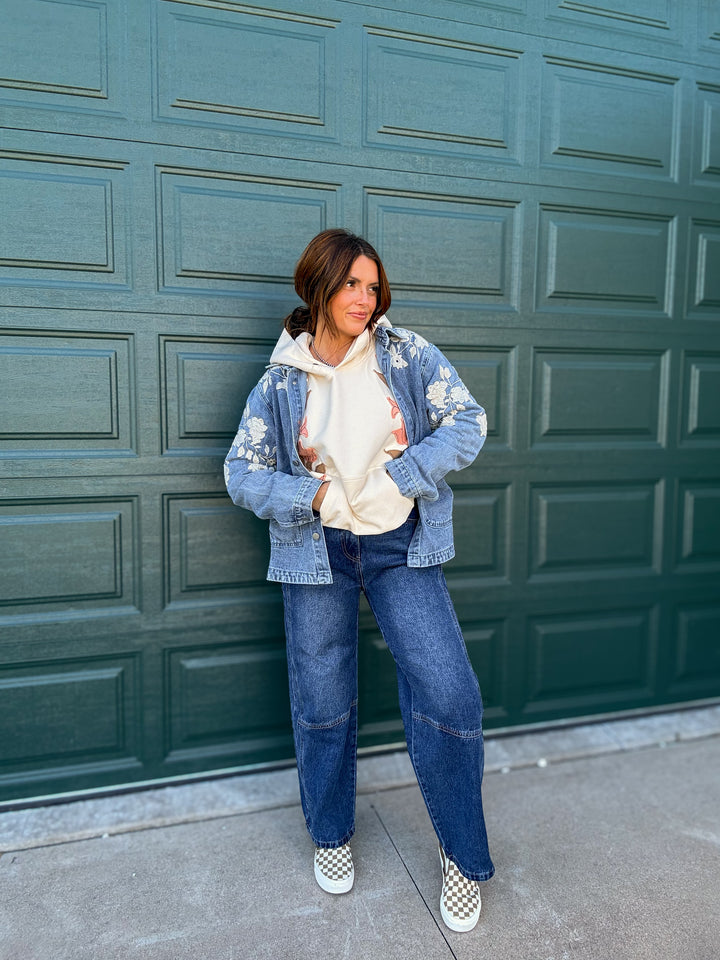 Mima Made Floral Denim Jacket