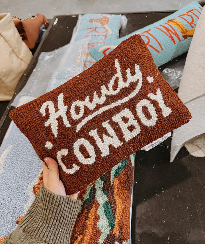 Howdy Cowboy Pillow