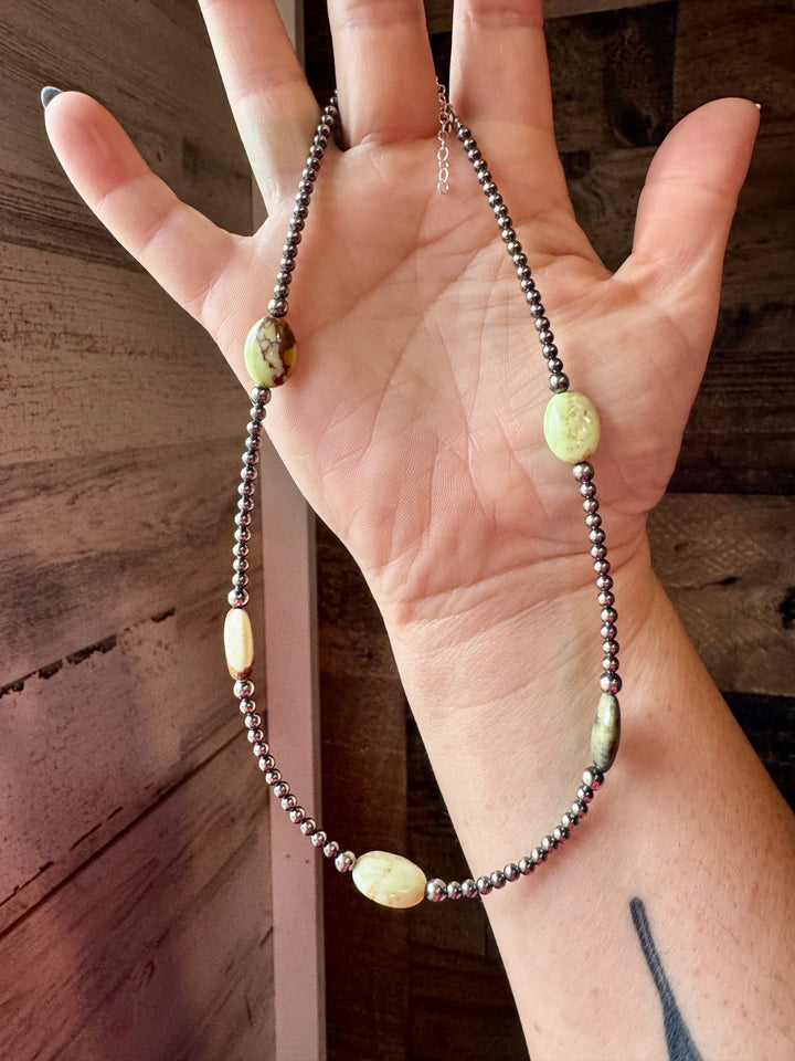 Magnesite Lemon Turquoise Necklace