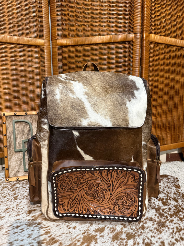 Evangeline Cowhide Backpack #56