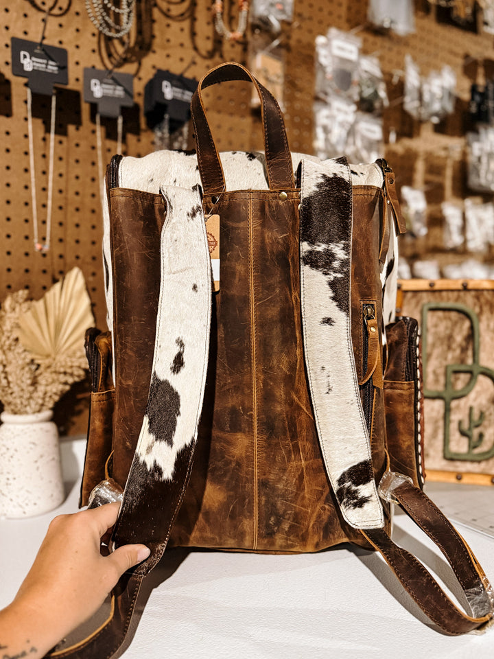 Evangeline Cowhide Backpack #32