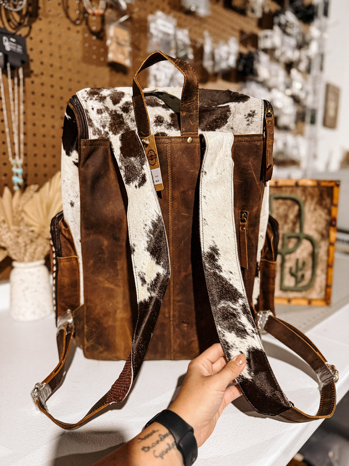 Evangeline Cowhide Backpack #14