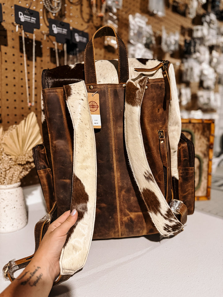 Evangeline Cowhide Backpack #22