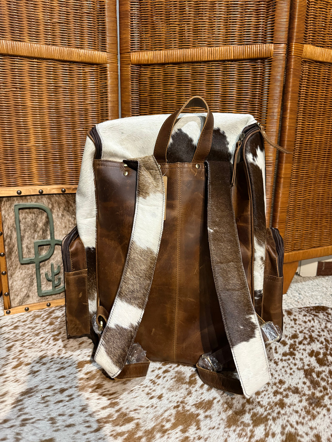 Evangeline Cowhide Backpack #51