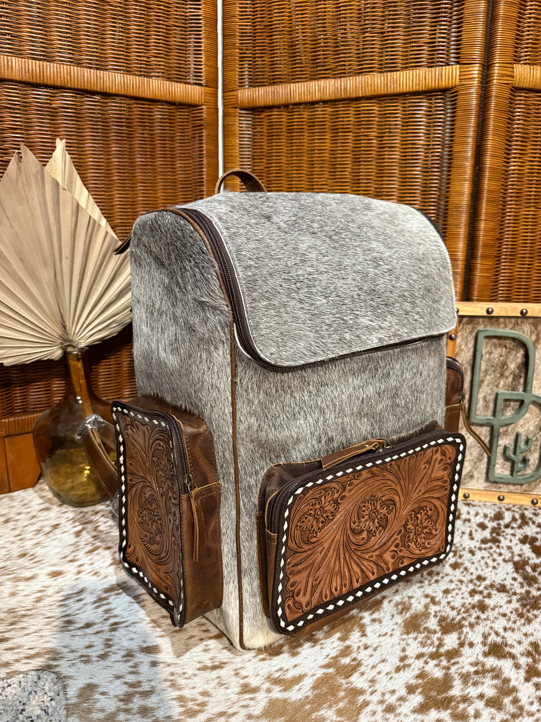 Evangeline Cowhide Backpack #59