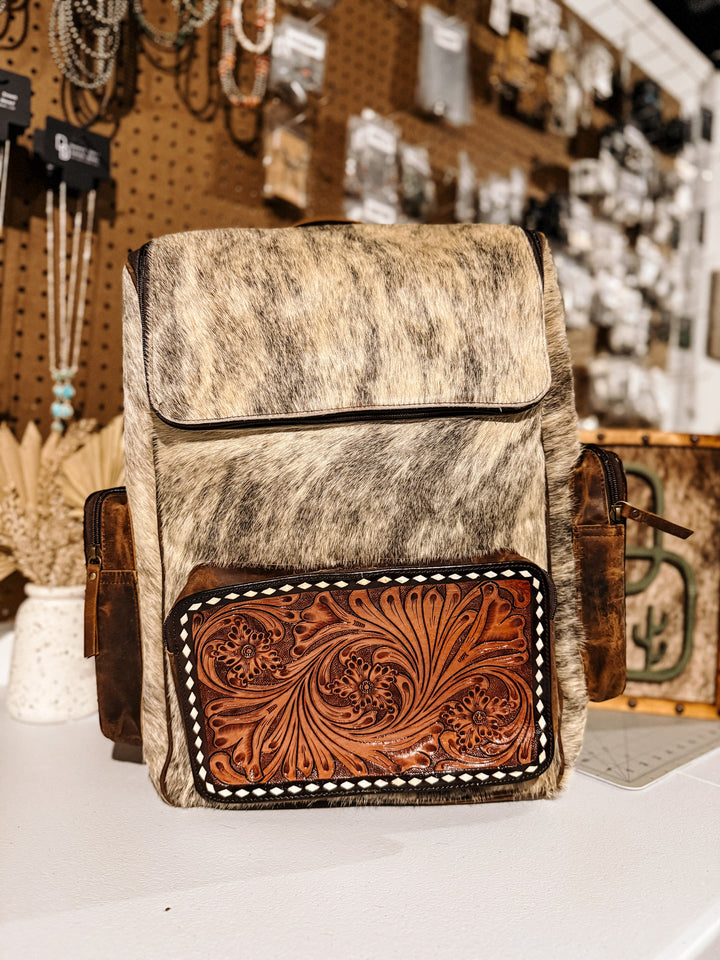 Evangeline Cowhide Backpack #8