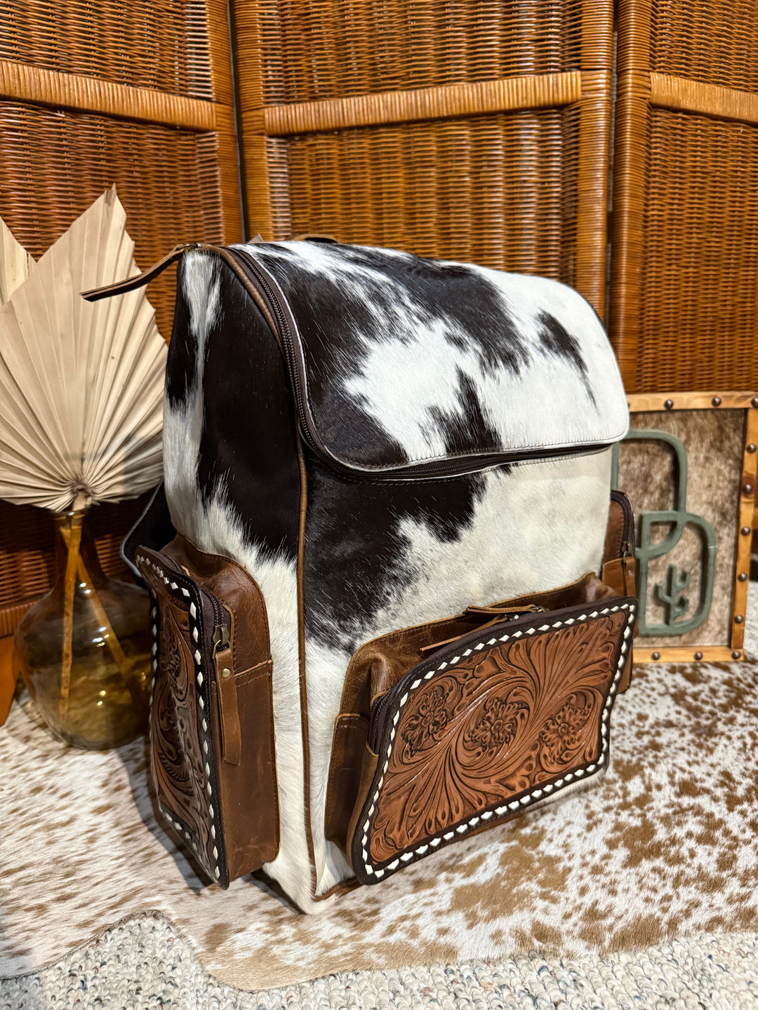 Evangeline Cowhide Backpack #83