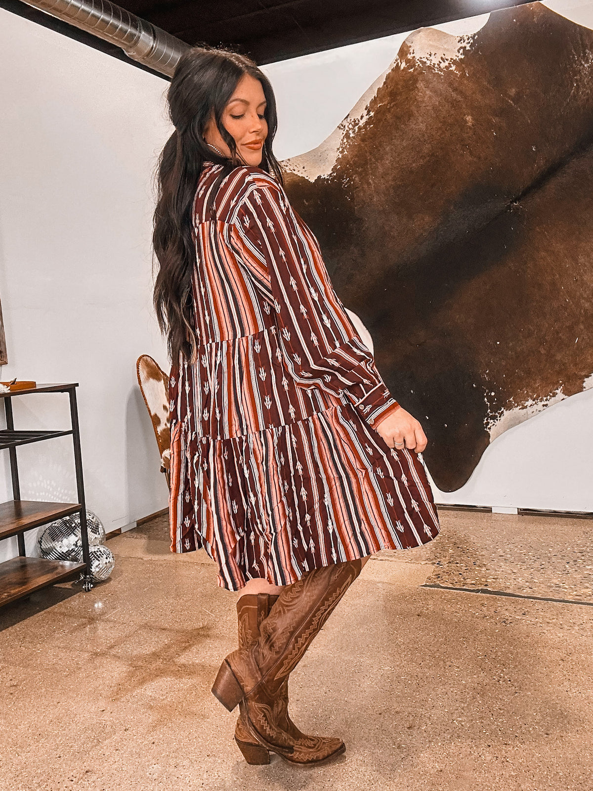 Wrangler: Retro Western Snap Dress