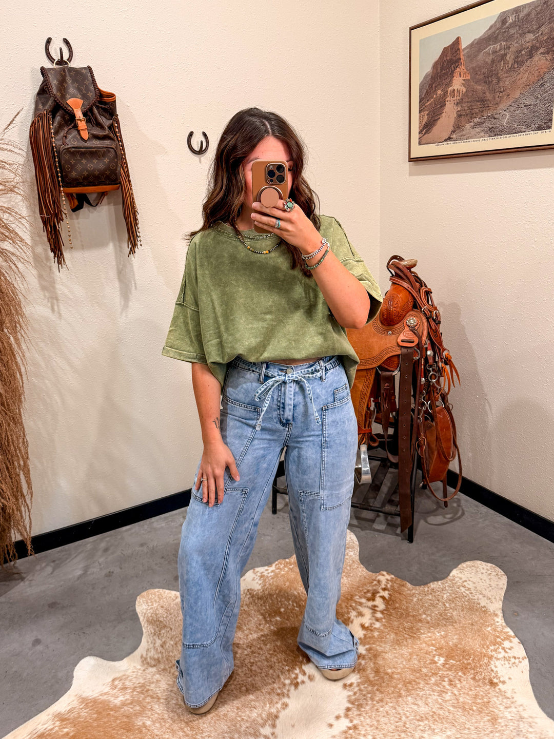 Core Washed Up Tee: Olive