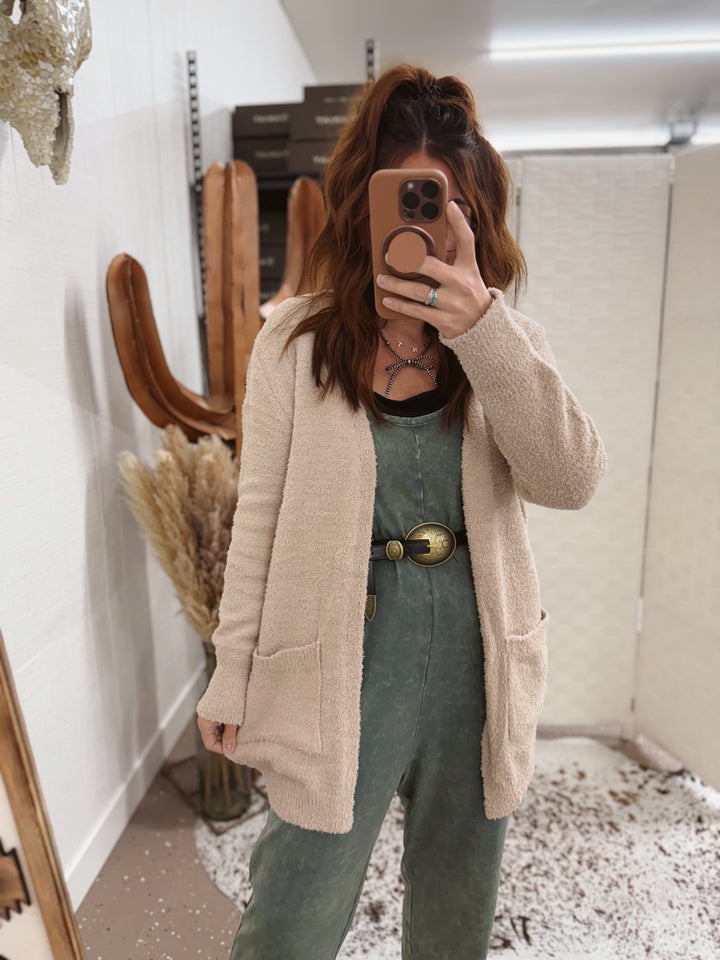 Comfort Cardigan: Oatmeal