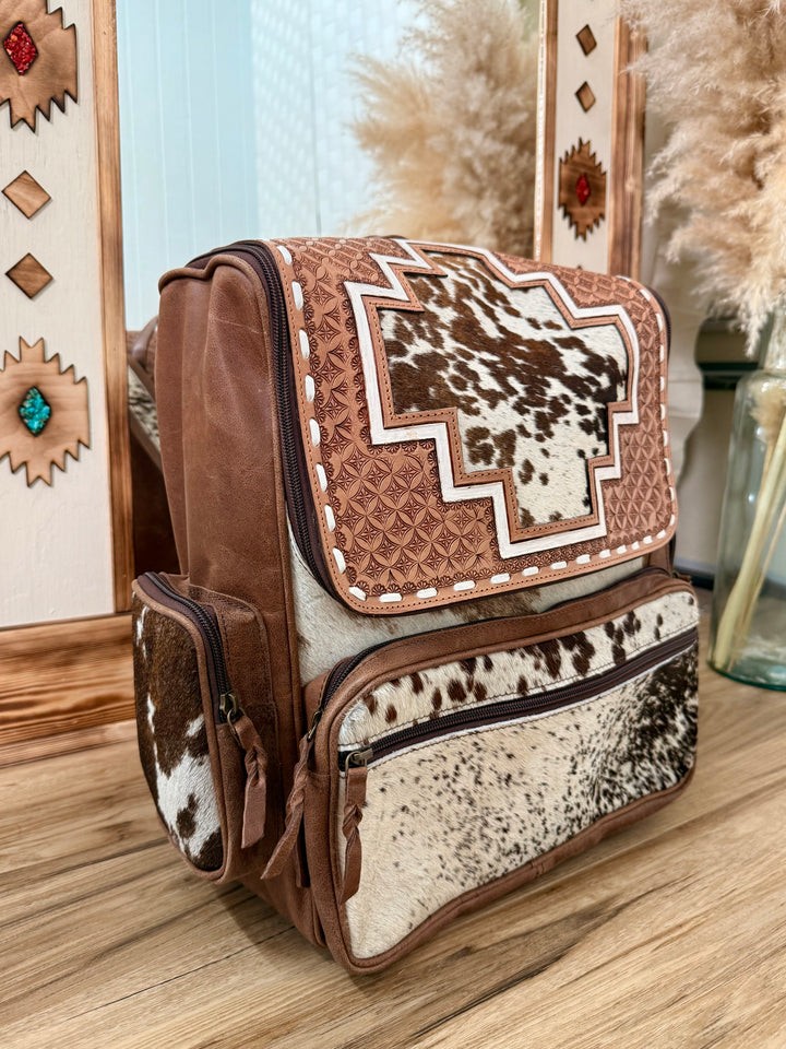 Aztec Cowhide Backpack  