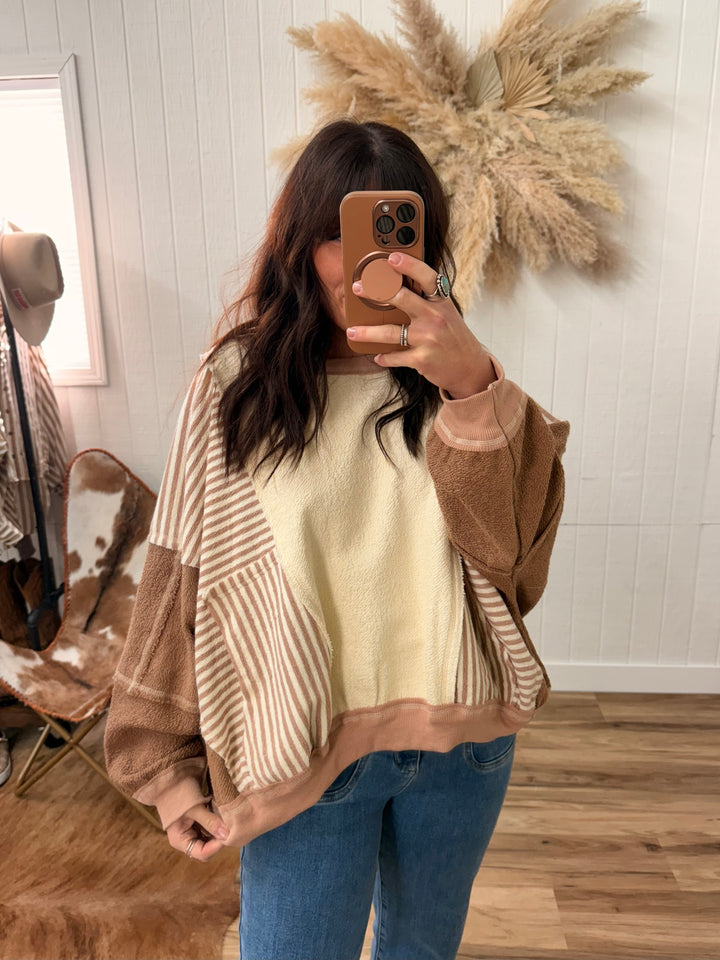 Copper Stone Striped Pull Over