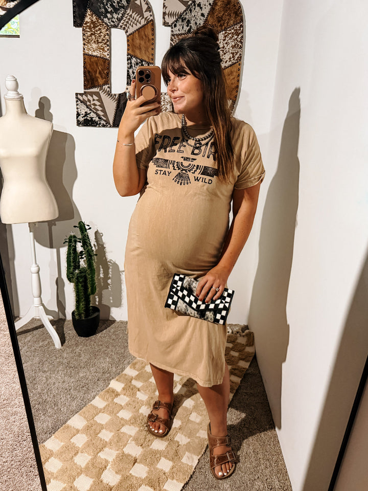 Free Bird Tee Shirt Dress