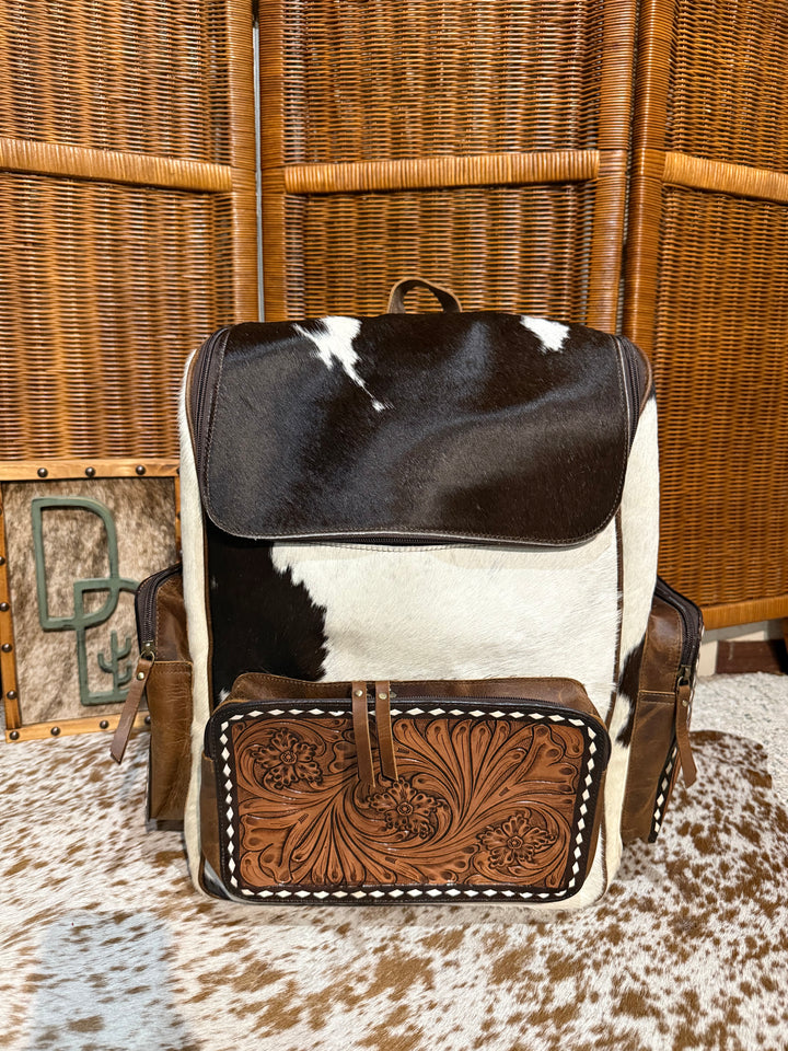 Evangeline Cowhide Backpack #52