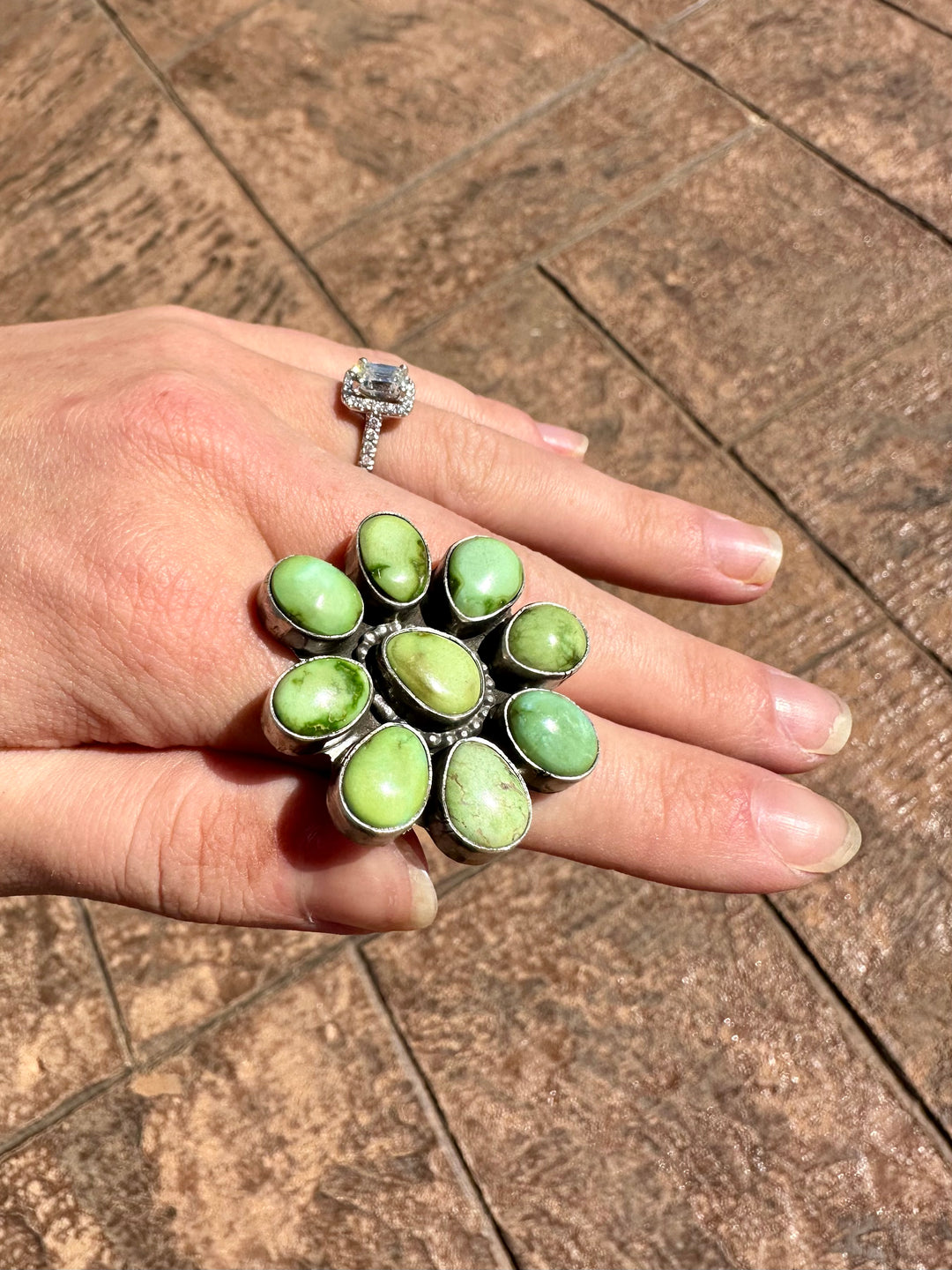 Hazel Turquoise Cluster Ring