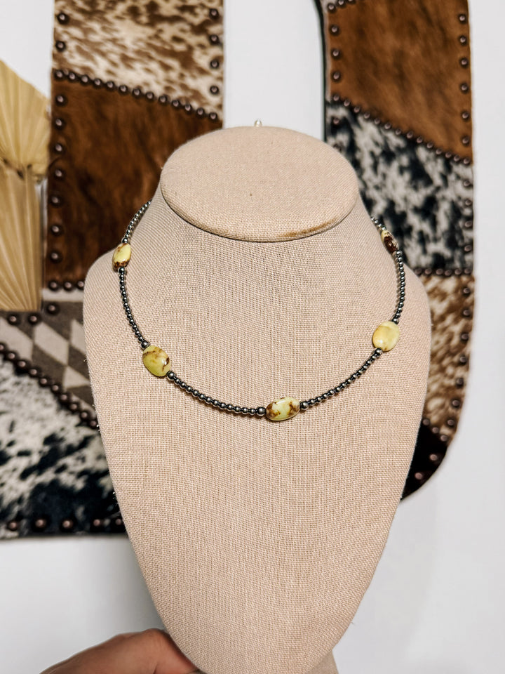 Magnesite Lemon Turquoise Necklace